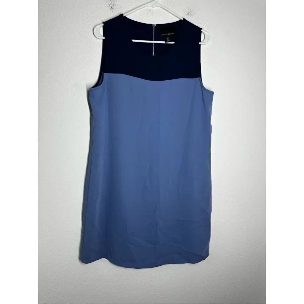 Cynthia Rowley Women’s Blue Navy Casual Knee length Dress L Sleeveless